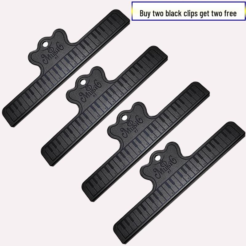 Piano & Guitar Sheet Music Holder with Clips for Songs & Sheets