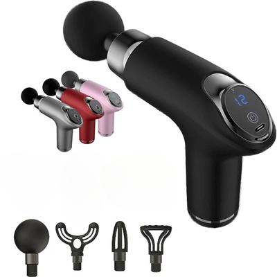 Νέο όπλο LCD αφής για μασάζ Mini 32 Speed ​​Deep Tissue Percussion Muscle Massage Fascia Gun Pain Pain and Neck Vibrator Fitness