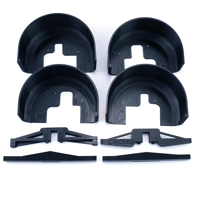 1 Set Fender Lining For Mjx 7303 Hyper Go 1/7 Rc Car C3 Rc Car Off-Road Truck Upgrade Simulation Front Rear Fenders