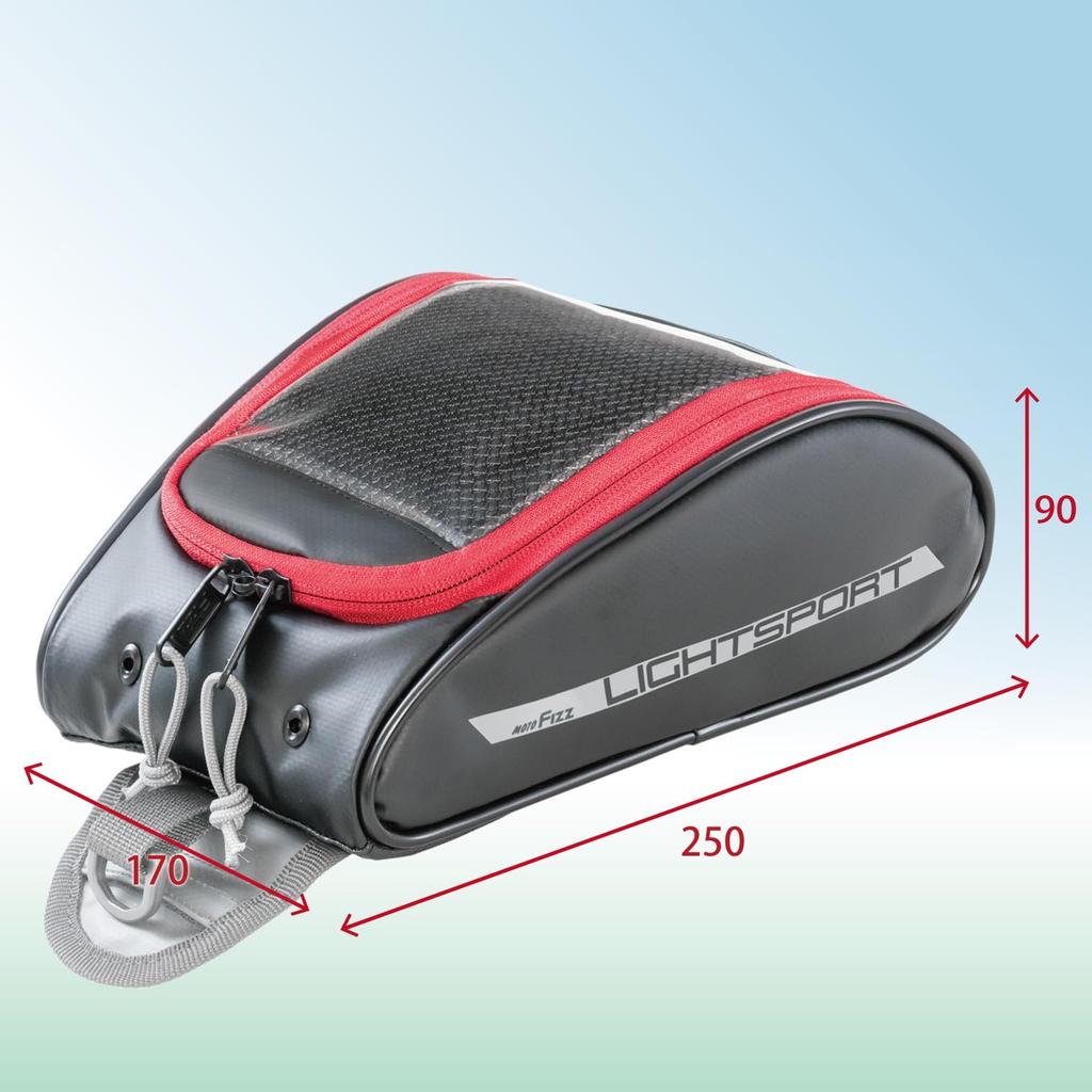 Tanax MOTOFIZZ Light Sport Tank Bag, Red, MFK-259