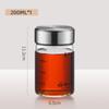 GIANXI Coffee Glass Cup Outdoor Mini Transparent Vacuum Airtight Cups Milk Cola Juice Storage Jar Kitchen Accessories