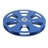 Studer Empty Tape Open Reel Audio Aluminum Alloy Empty Reel with Hub for TEAC 1/4" 5-inch Reel, 6-Hole Take-Up Reel, Take-Up Two-Reel (Blue)
