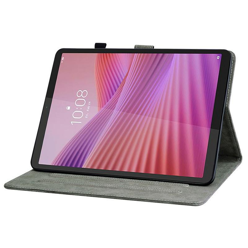 Pouzdro pro Lenovo Tab K9 s potiskem tygra, proti poškrábání, z PU kůže