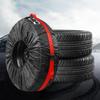 1PC Heavy-Duty All-Weather Spare Tire Cover Waterproof Dust-Proof UV Protection Storage Bag For Off-Road SUV Truck Campers
