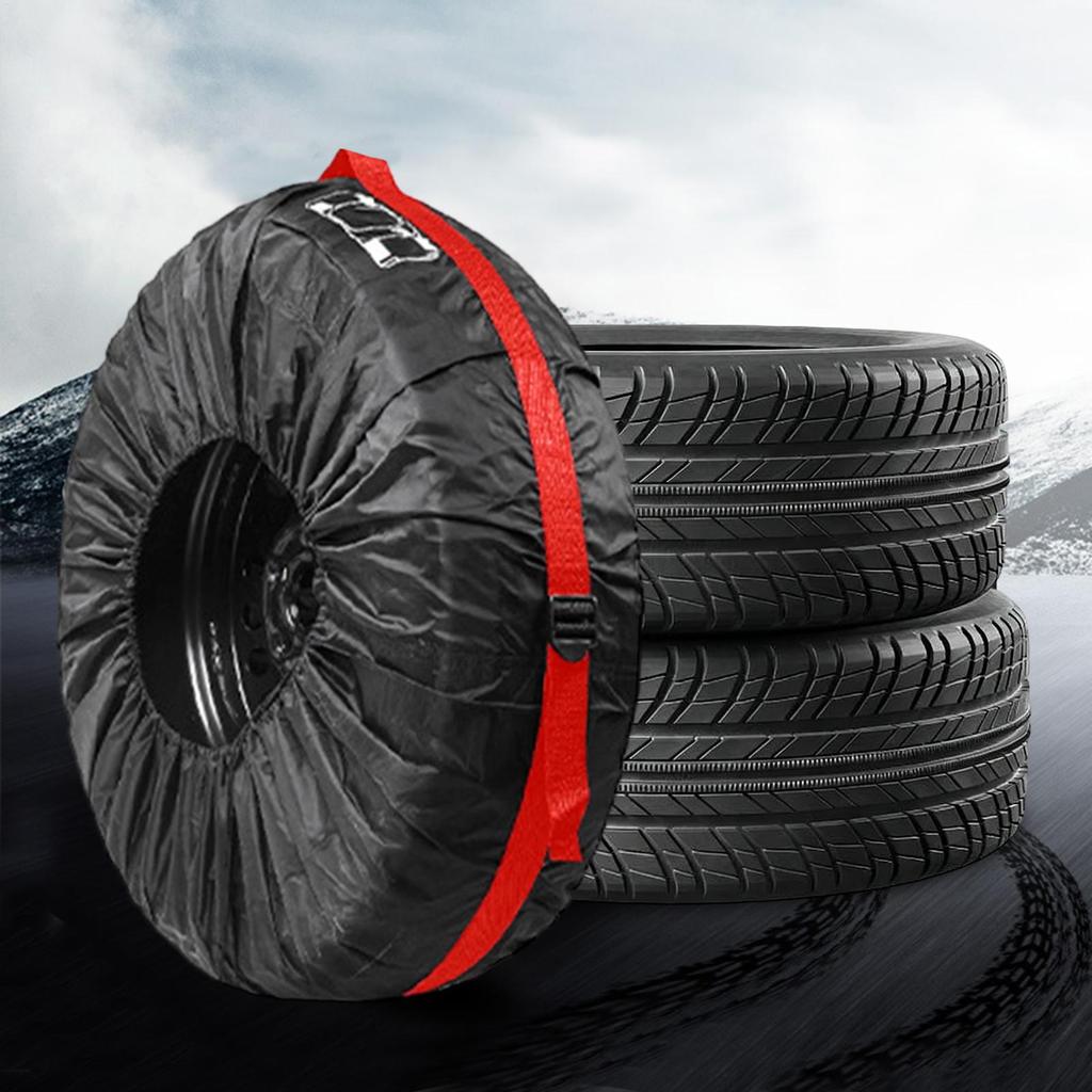 1PC Heavy-Duty All-Weather Spare Tire Cover Waterproof Dust-Proof UV Protection Storage Bag For Off-Road SUV Truck Campers