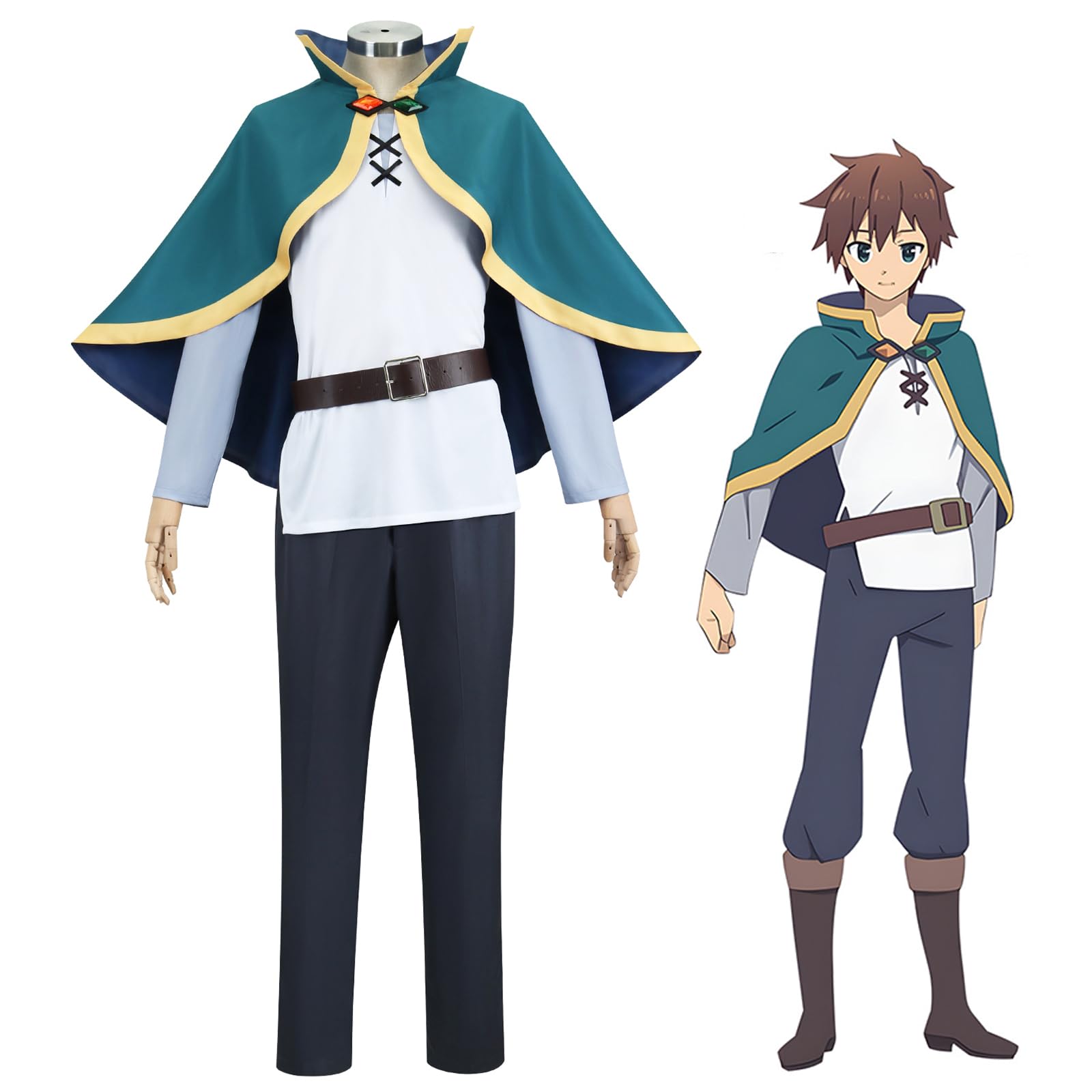 

[NOKIJP] KonoSuba Косплей Казума Сато Косплей Костюм Богиня Аква Косплей Волшебник Мегумин Косплей Костюм Казума Сато Божье благословение на это