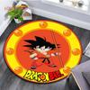 Runder Teppich für Wohnzimmer Teppiche Schlafzimmer Kinder Teppich Badezimmermatte 3D Dragon Ball Goku Druck Bodenmatte Kinderzimmer Teppich