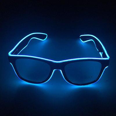 1 Pcs Led Óculos Neon Luz Festa Flash Óculos EL Fio Elétrico Luminoso Óculos De Sol WBL