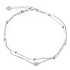 Bracelet de cheville en argent sans pierres (1982983)