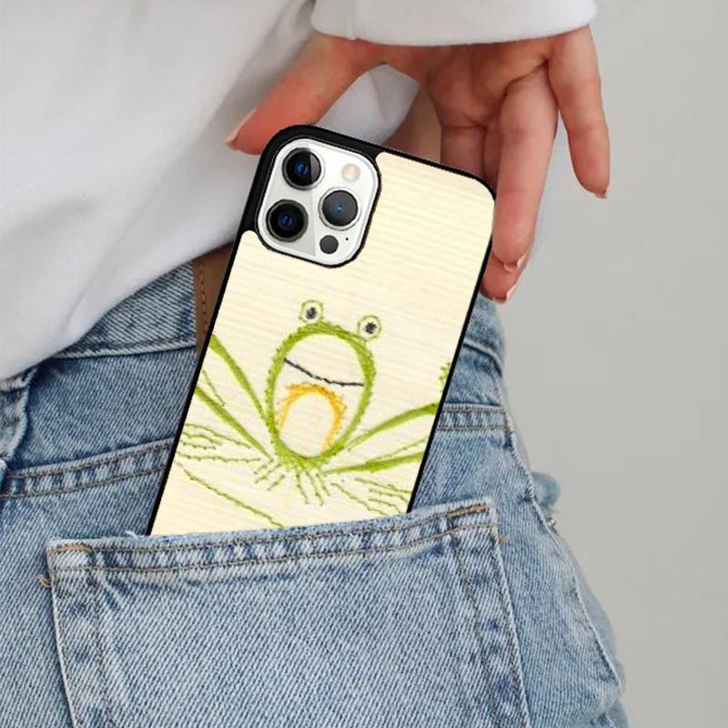 Cartoon Frogs Phone Case Magesafe Magnetic Wireless Charge Cover For IPhone 16 11 12 13 14 15 Pro Max Plus Mini