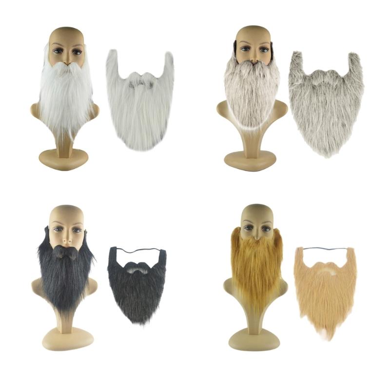 Halloween Beard Facial Hair Disguise Accessories Fake Mustache Party Supplies