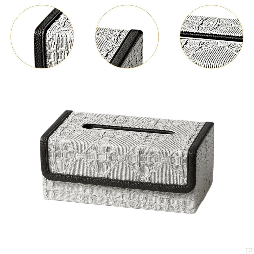 Modern Tissue Box Cover, Case Paper Holder Light Luxury Dispenser for