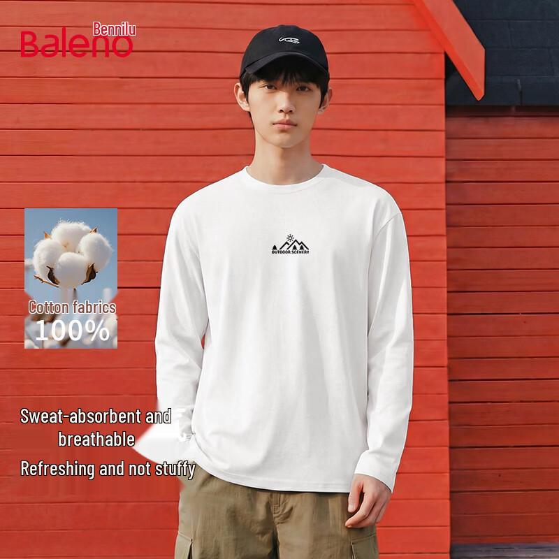 Baleno Men s American Casual Long Sleeve Cotton T-Shirt M