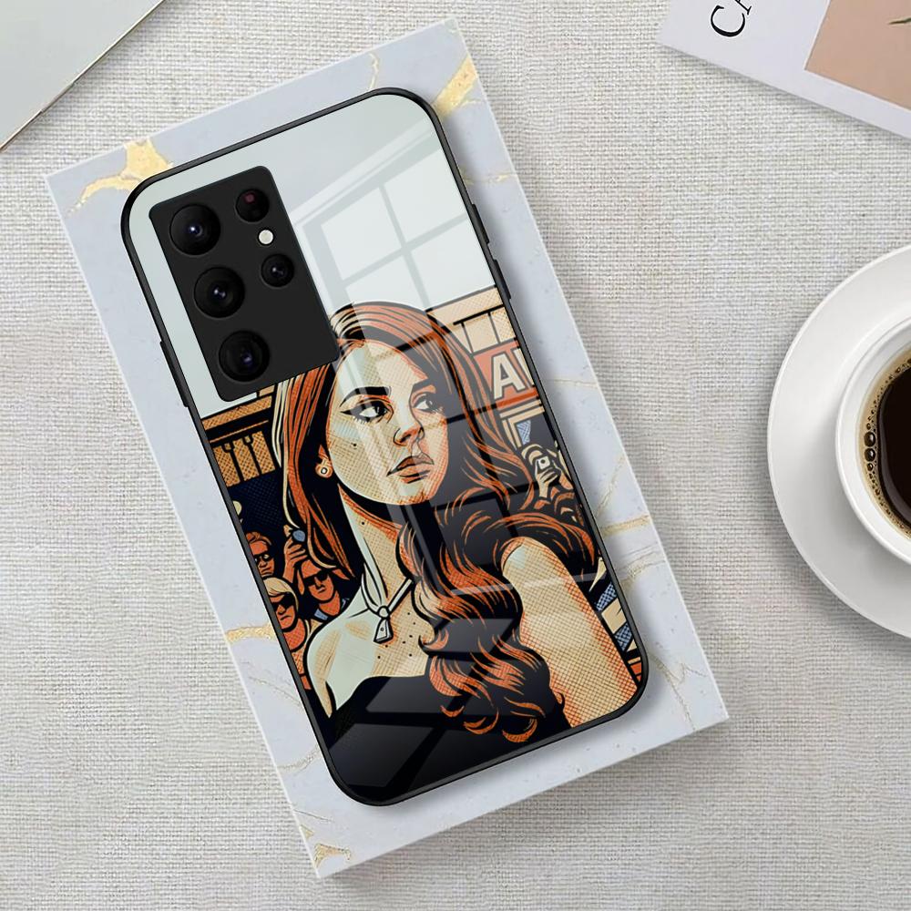Lana Del Rey LDR Singer Phone Case For Samsung S26 S25 Edge Ultra 23 22 21 20 Ultra Plus S24 Fe Glass Cover