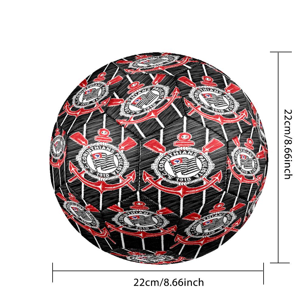 Sport Club Football Crest Printed Size 5 Soccer Balls, High-Quality, Anti-Slip, Protective Football, A Unique Gift , Birthdays, Christmas Gifts