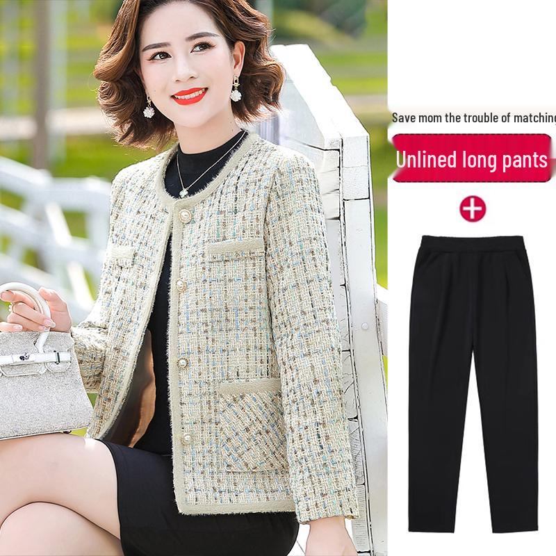 Hengyuanxiang Herbst 2025 Stilvolle Jacke für Frauen mittleren und höheren Alters