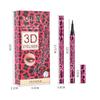Yanqina Red Leopard Print Eyeliner Cool Black Quick-Drying Waterproof Smudge-Proof Long-Lasting Color Fine Tip