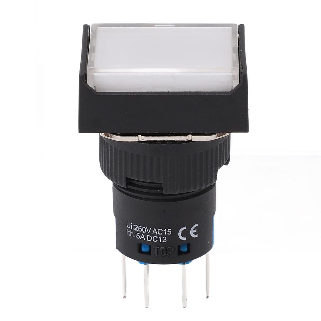 25Pcs Push Button Switch AC DC 24V 5A with Light Accessory Set Kit for Equipment Machine