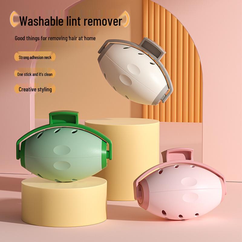 Washable Portable Lint Roller: Hair Removal & Dust Prevention for Clothes Green Lint Roller - Neutral Box