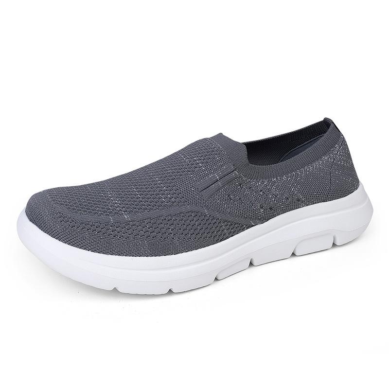 2025 large size one-pedal lazy shoes casual sports women's outer wear couple shoes mesh women's walking women's shoes