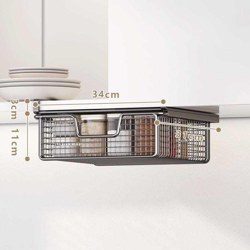 

Органайзер для хранения из сетки, корзина, домашний декор, подвесной выдвижной ящик для столешницы в столовой, спальни, под столом, кладовой, новый