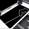Bongo Cat with Paws In the Corner T Mouse Pad Large Desk Mat Keyboard Ergonomic Office Rubber PC Non-slip Anti-fray Home Custom