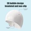Adults Silicone Swimming Cap, Water Resistant Lightweight Swim Hat, Non-slip Elastic Men Women Bathing Cap for Swimming Pool, Beach