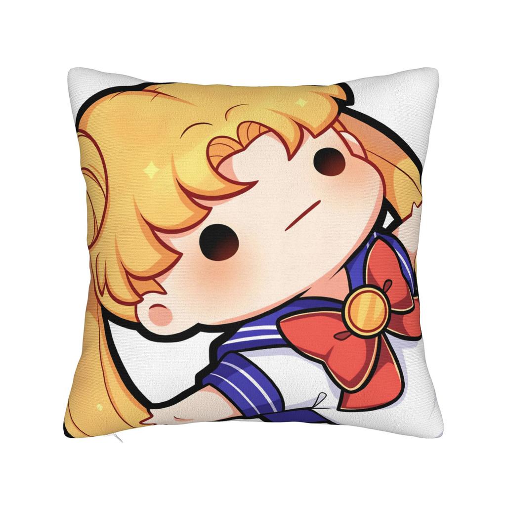 Sailor Moon Kawaii Meme Pillow Case Soft Pillow Cover Vintage Pillowcases For Sofa Home Decoration