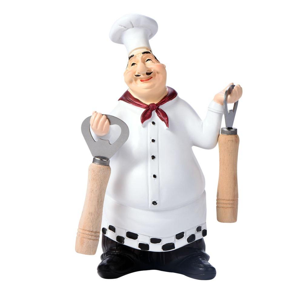 Handwerksfigur Kochstatue Kochstatue im Vintage-Stil Dekoration Kochfigur Restaurantdekoration