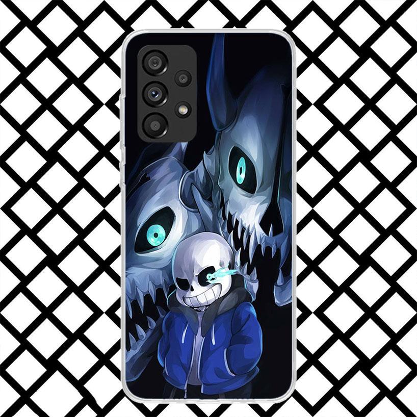 U-Undertale Sans Doggo Phone Case for Samsung Galaxy A52 A42 A32 A22 A12 A02S A51 A50 A71 A70 A41 A31 A21S A40 A30S A20S A10S A1