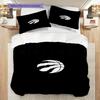 Toronto Raptors Passion Court Bedding(1 * Duvet Cover + 2 * Pillowcase, Without core)Soft and Comfortable Duvet Cover and Pillowcase