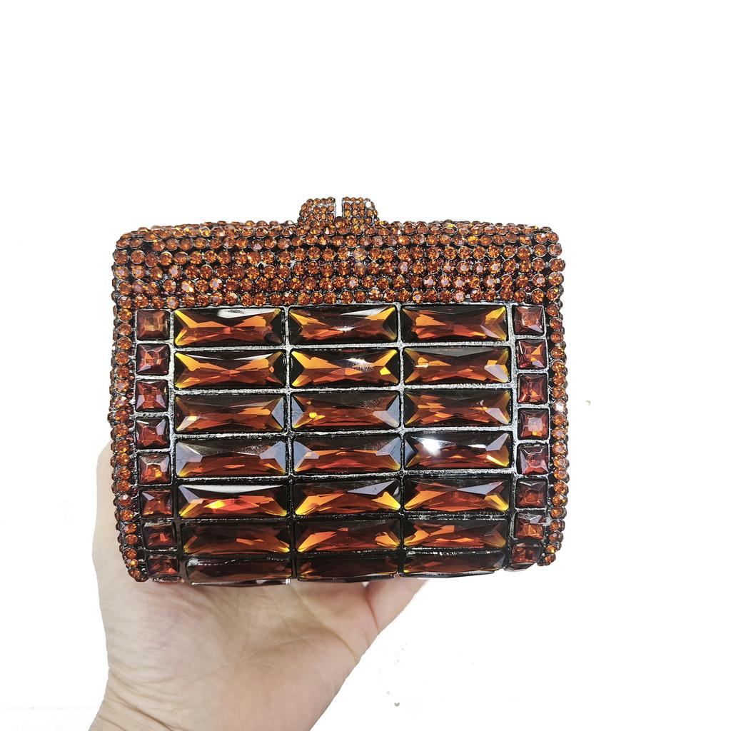 New Diamond Dinner Bag Glass Rhinestone Banquet Rhinestone Clutch Purse