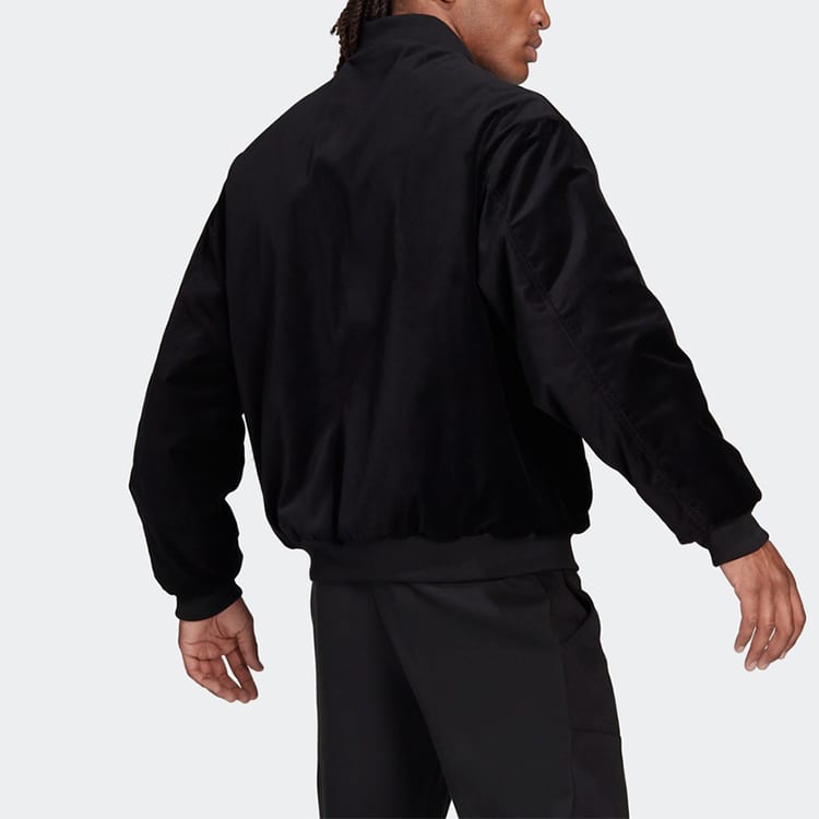 Adidas Jackets Men's Black Baseball Collar Moderate Other H25097