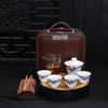 Chaxun Nordic Mutton-Fat Jade Ceramic Travel Tea Set