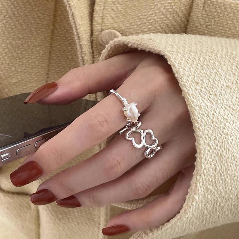 Minimalist Heart-shaped Ring For Women In Stylish Copper For 2024 Spring Fashion