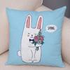 45x45cm Cute Cartoon Animal Decoration Pillowcase Colorful Pet Cat Cushion Cover Sofa Car Office Seat Cushion Cover Home Decor