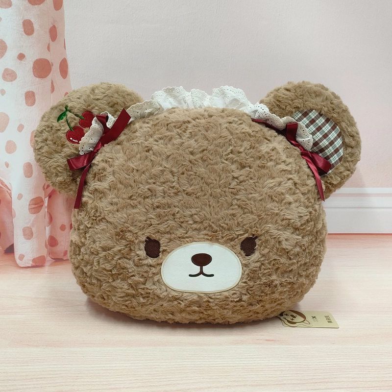 

Плюшевая подушка Tottie Bear Loveloli с наполнителем 7D для детской кровати, комфорт DeepBrown