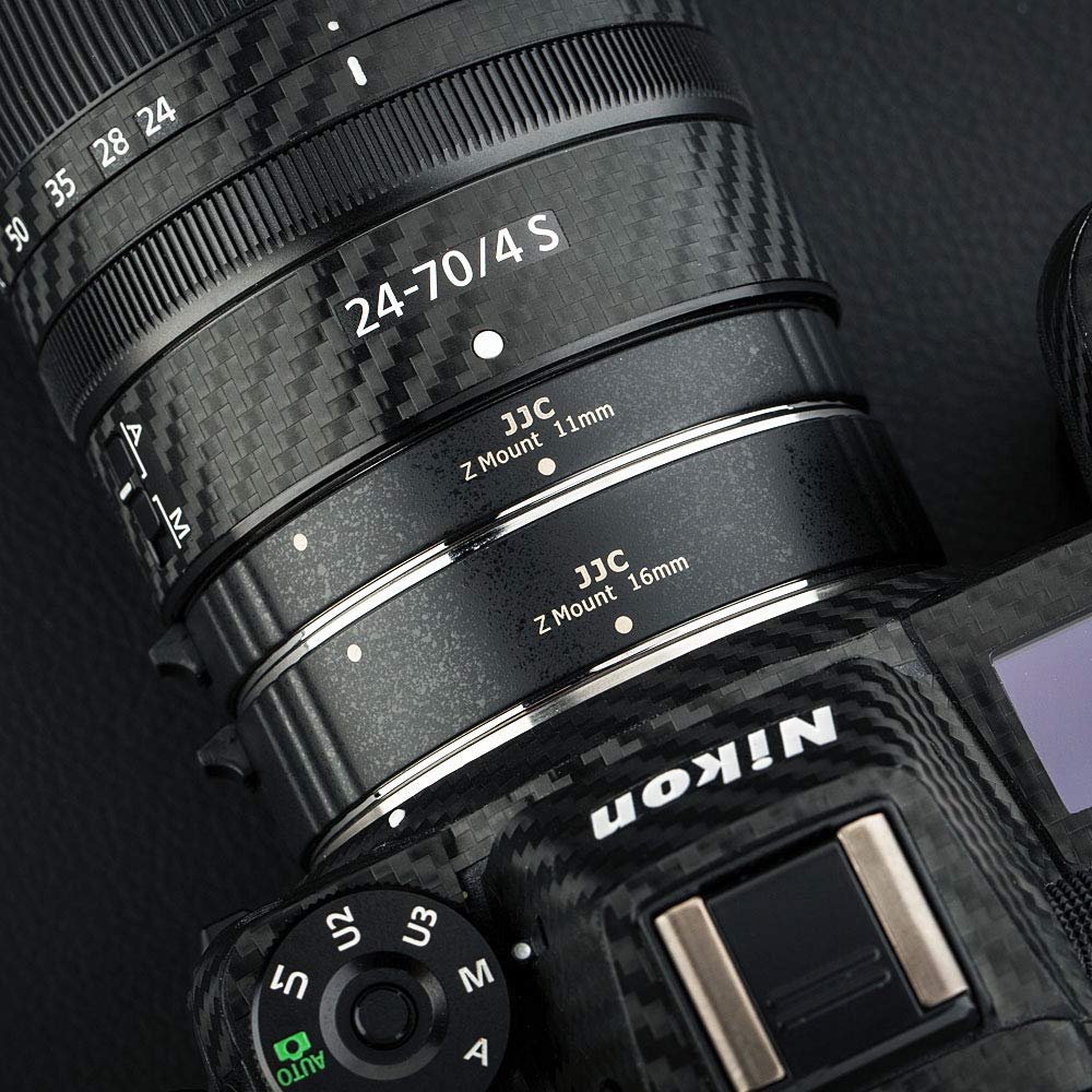 JJC Makrofotografie Digitaler Makro-Verlängerungsring Verlängerungsrohr für Nikon Z Kompatibel mit Z50 Gehäusedeckel und Rücklinsendeckel Im Set enthalten, Bajonett, ZR,