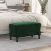 349399 vidaXL Bench Dark Green 70x35x41 Cm Velvet