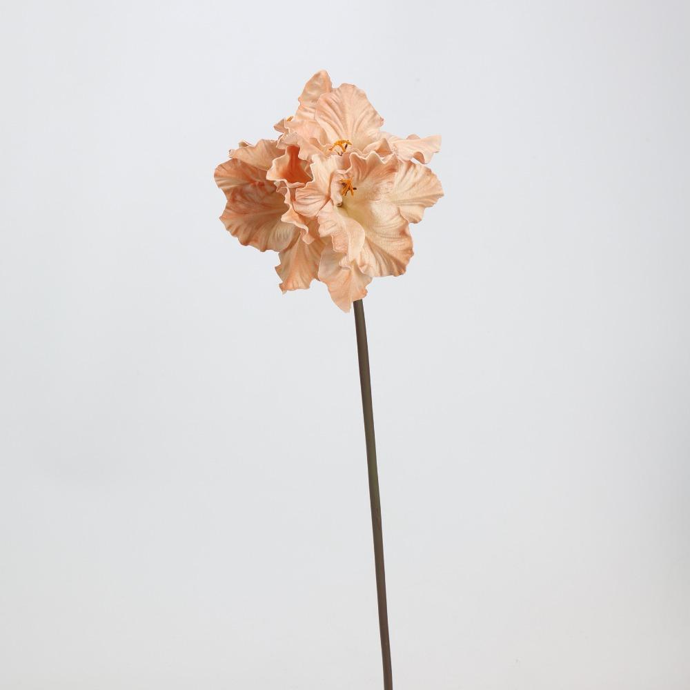 Fleurs Artificielles Clivia Miniata Multicolores Toucher Réel Pétales en Soie PU Fleur de Simulation Longue Tige Fausse Fleur Cadeau