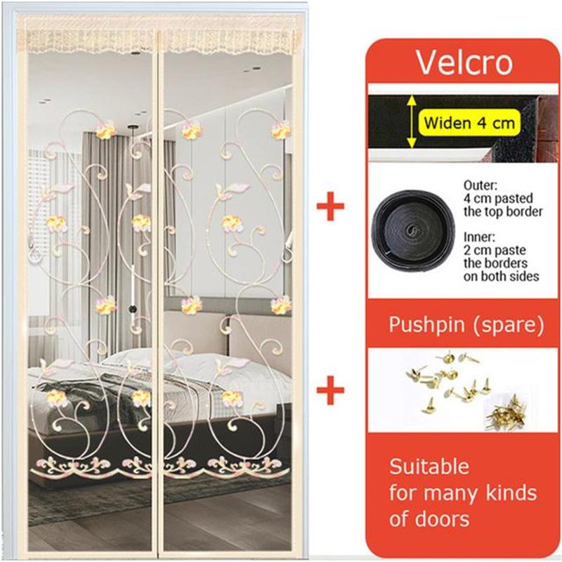 Portable Summer Mosquito-Proof Door Curtain Magnetic Screen Door Punch-Free Partition Door Curtain Mosquito-Proof