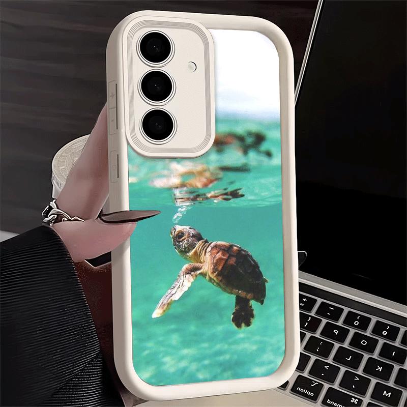 Summer Sea Turtle Cute Soft Phone Case for Samsung Galaxy S26 Ultra S25 Edge S24 S23 S22 Plus S21 S20 FE 5G Shell Silicone Funda