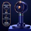 5000mAh Handheld Fans Portable Electric USB Fan LED Power Display Office Desktop Fan Indoor Outdoor Mini Fan Summer with Base