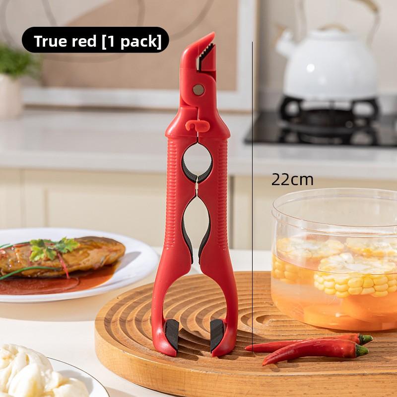 Three-in-one Dual-purpose Kitchen Anti-slip and Heat-resistant Tongs