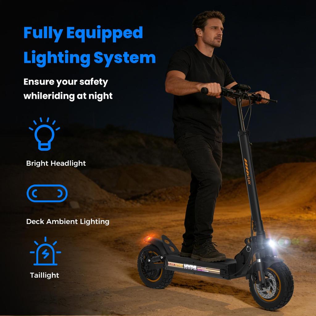 Electric Scooter iScooter W9 Air 10" 500W Motor Fully Suspended Adult Electric Scooter Top Speed 25Km/h 48V 10AH Black