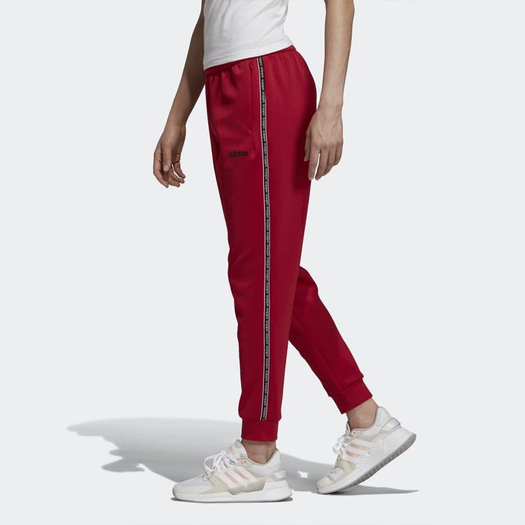 Adidas W C90 7/8 Pant Side Stripe Cuffed Sports Pants Women Pants Red EJ9668