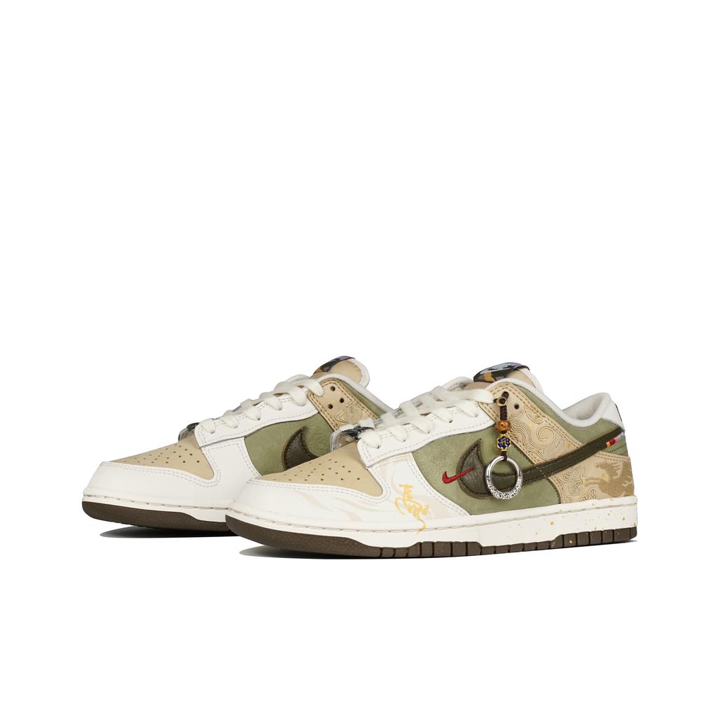 Nike Scarpe da Skateboard Dunk Low top Uomo Beige Ambra IQ1118-220(Team-S-BOX)-Sacchetti di imballaggio casuali