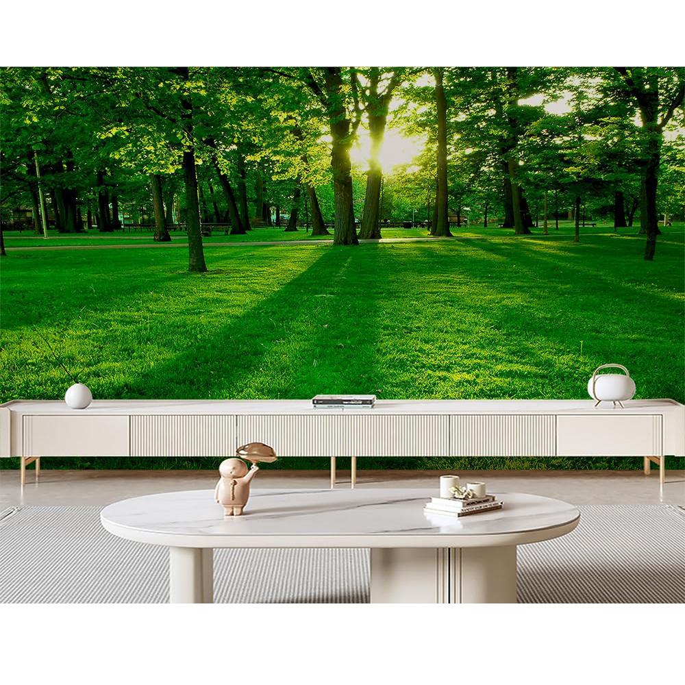 Fresh Nature Wallpaper Park Sunlight Wall Mural Bedroom Living Room Removable Mural Large Wallpaper