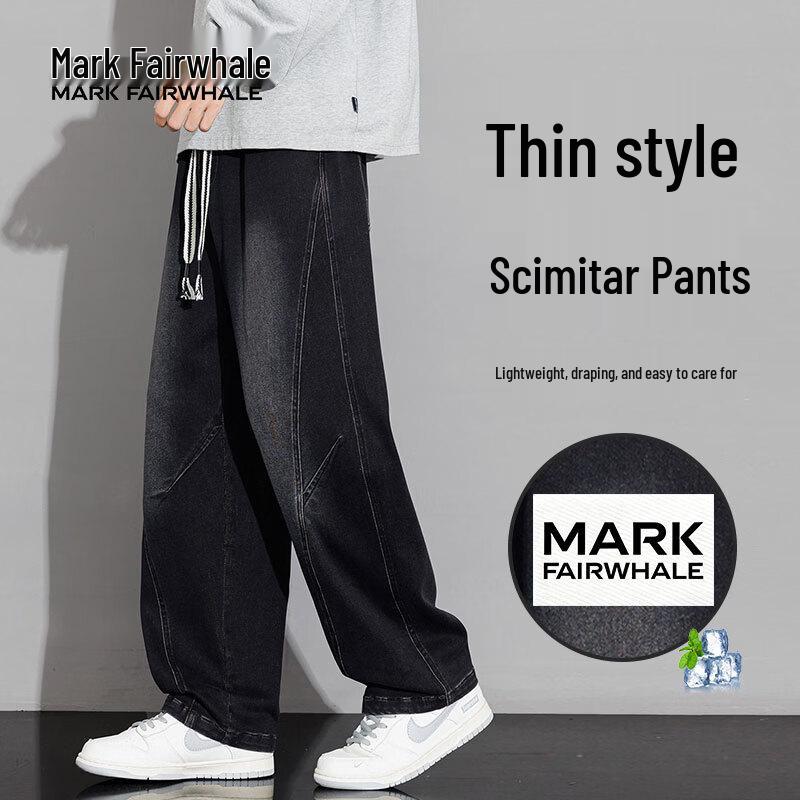 MARK FAIRWHALE Men s Summer High Street Curved Blade Denim Jeans M