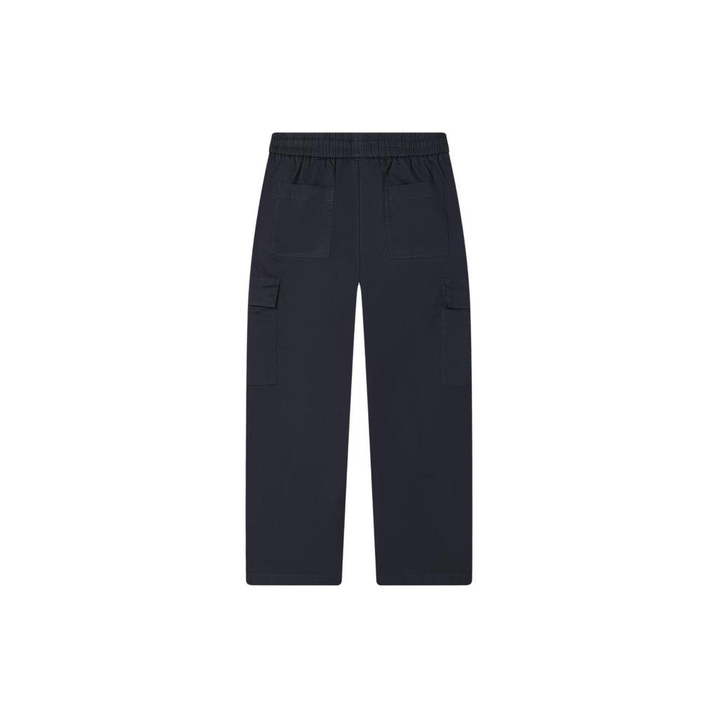 FILA Solid Woven Straight Leg Casual Pants Men bottoms Dark-Blue F11M419802F-NV